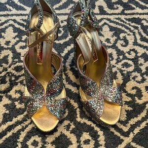 Sophia Webster Rita Glitter Platform heels GORGEOUS EUC